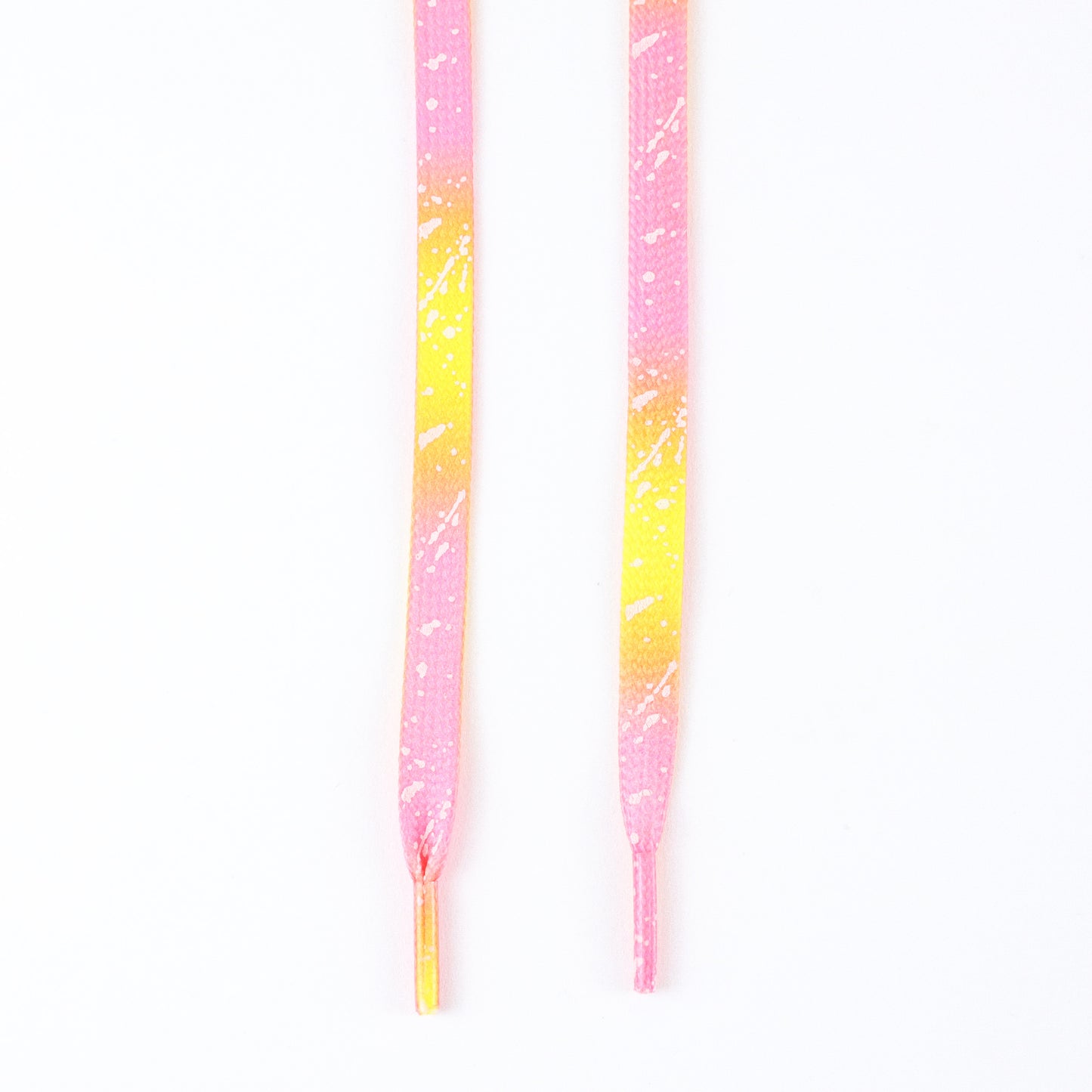 Lacets plats - rose et jaune - SNEAKEAZE CUSTOMS