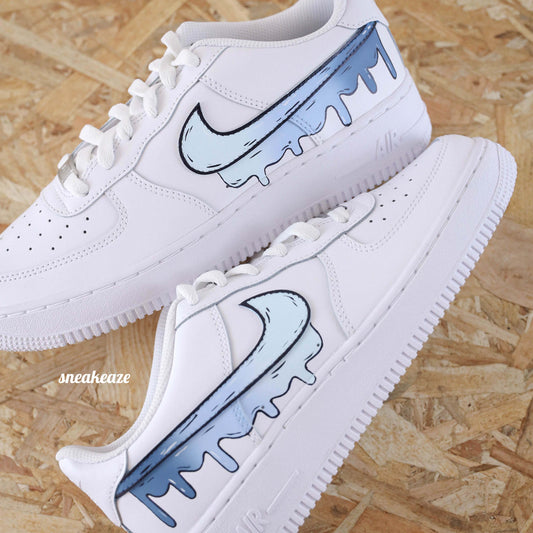 nike air force 1 custom af1 drip cartoon sketch sneakeaze customs sneakers personnalisées