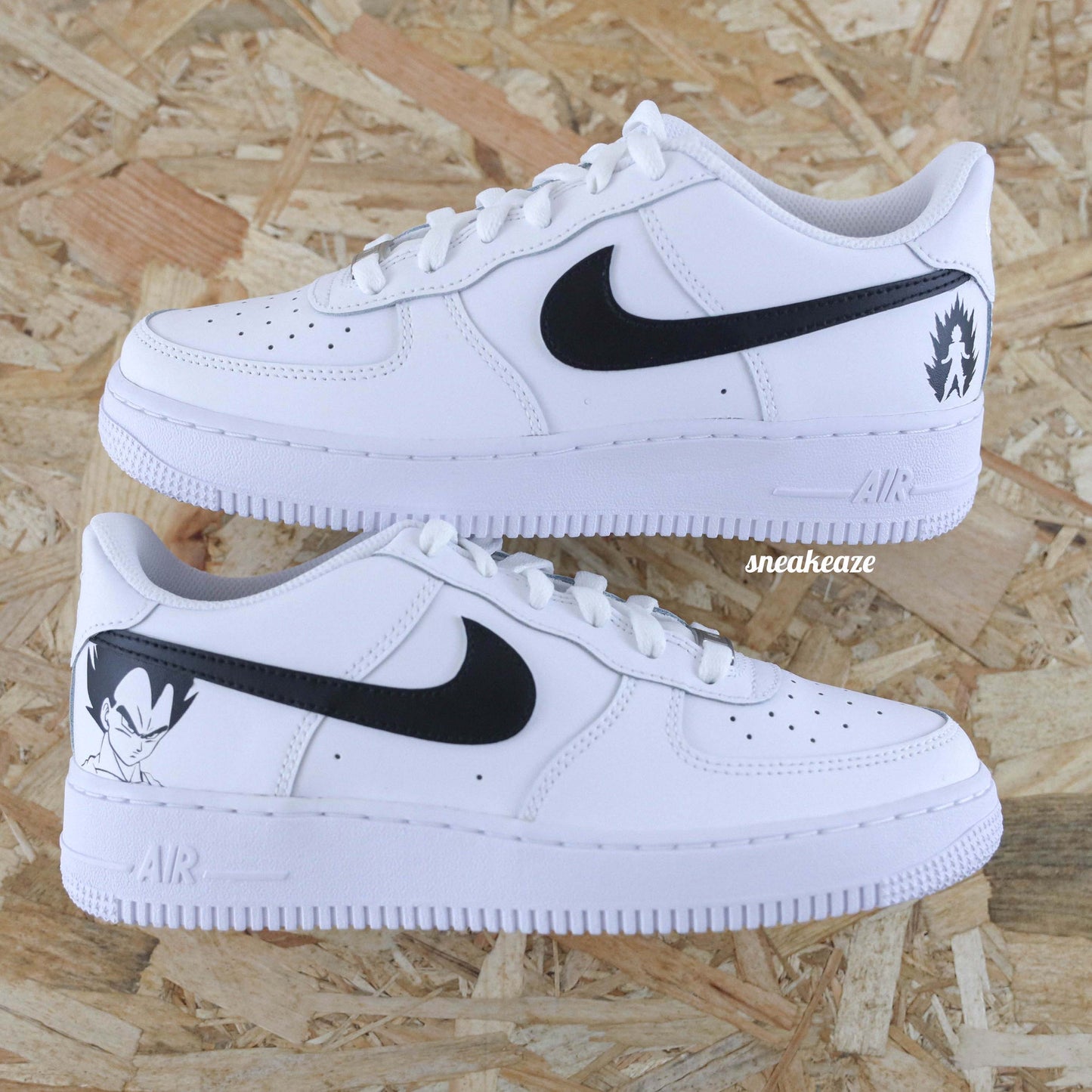 nike air force 1 custom dbz manga dragon ball z vegeta af1 sneakers sneakeaze