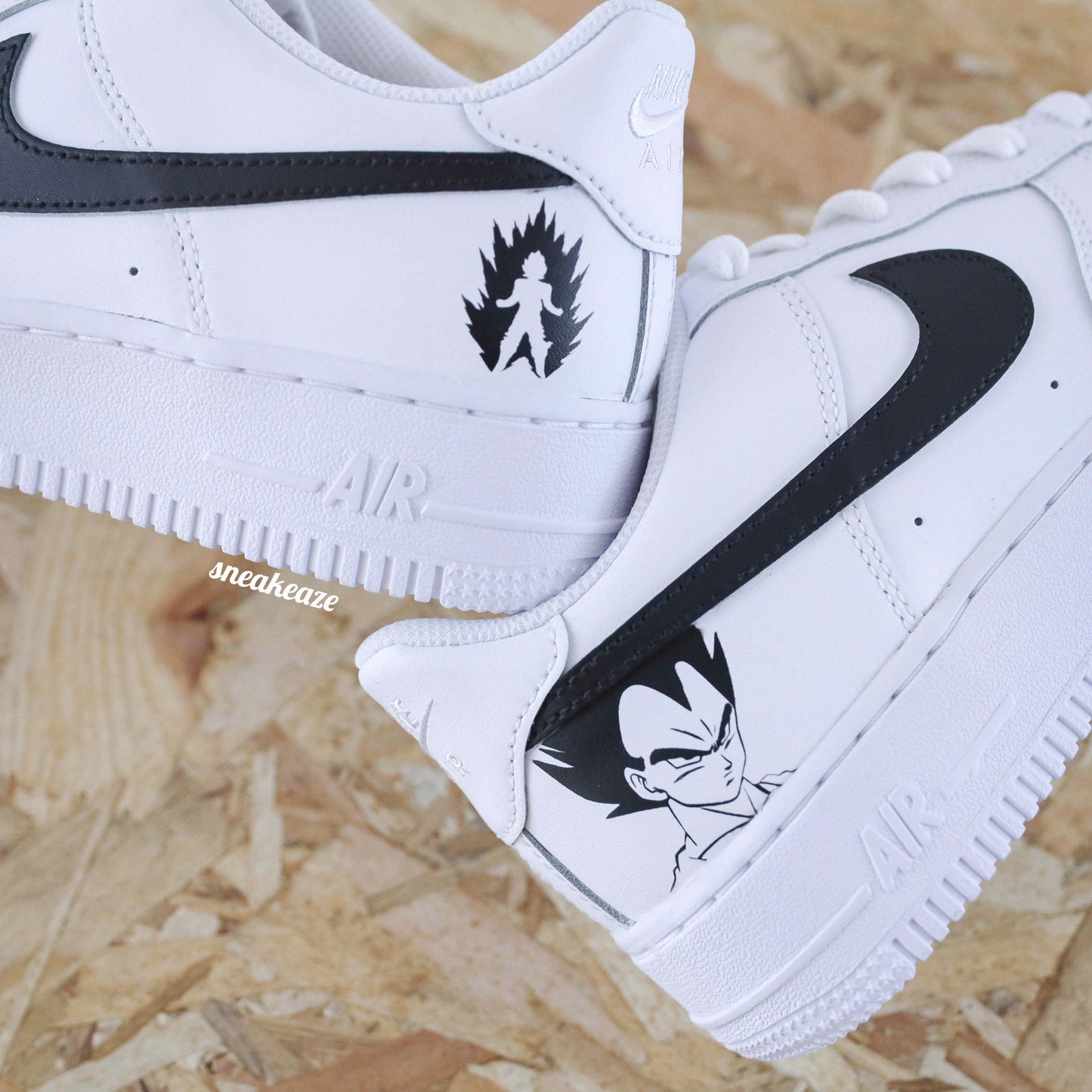 nike air force 1 custom dbz manga dragon ball z vegeta af1 sneakers sneakeaze