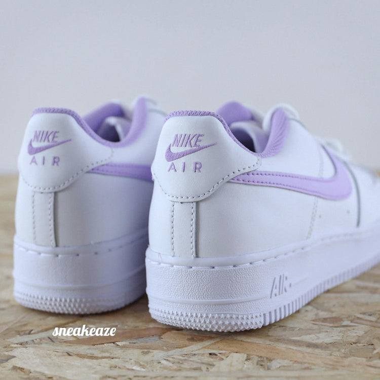 nike air force 1 custom lila violet pastel sneakers af1 sneakeaze customs skz