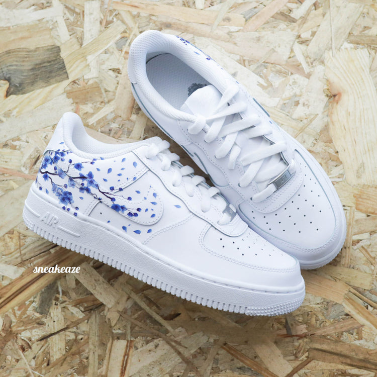 nike air force 1 custom sakura cherry blossom pastel sneakers af1 sneakeaze