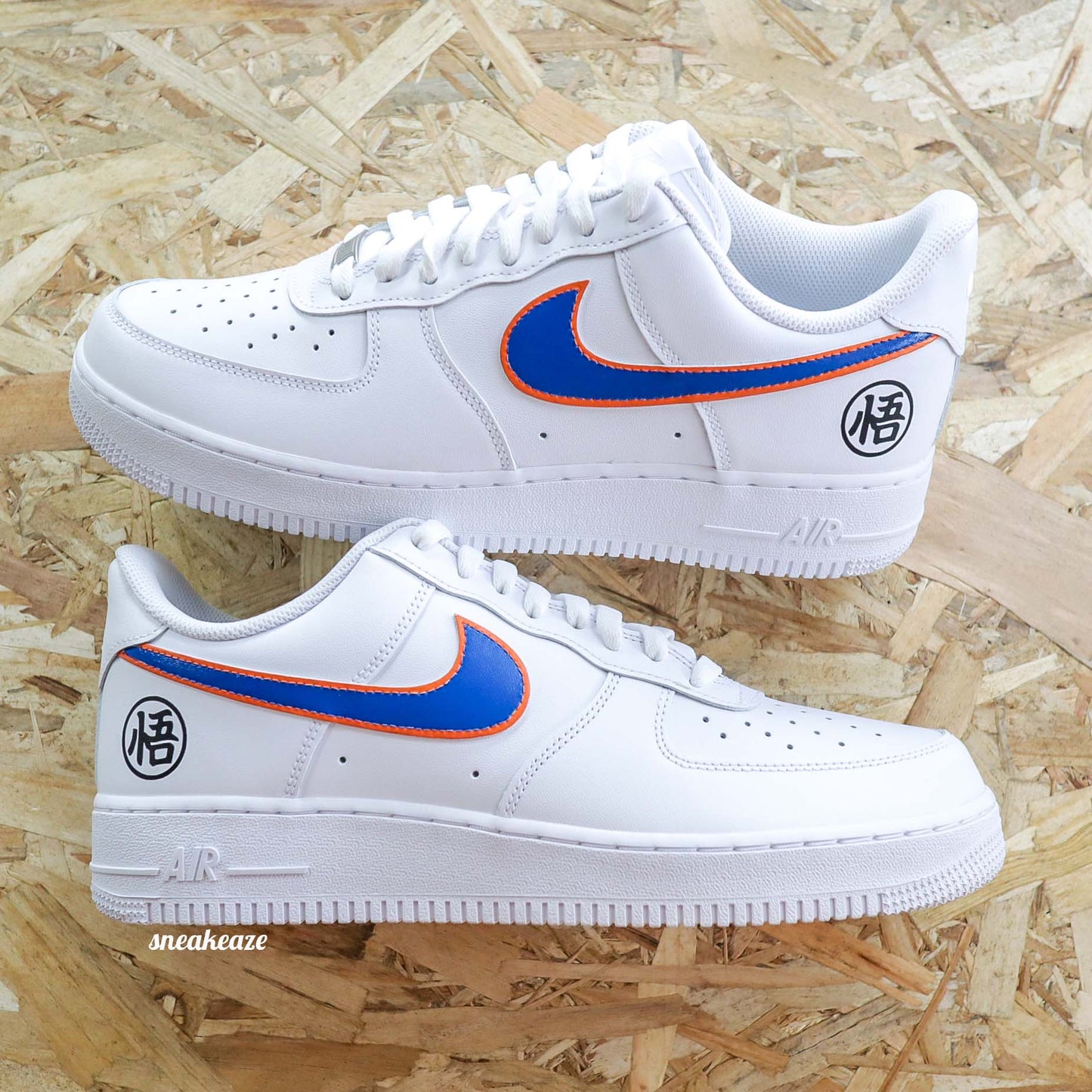 nike air force 1 custom dbz manga dragon ball z goku af1 sneakers sneakeaze