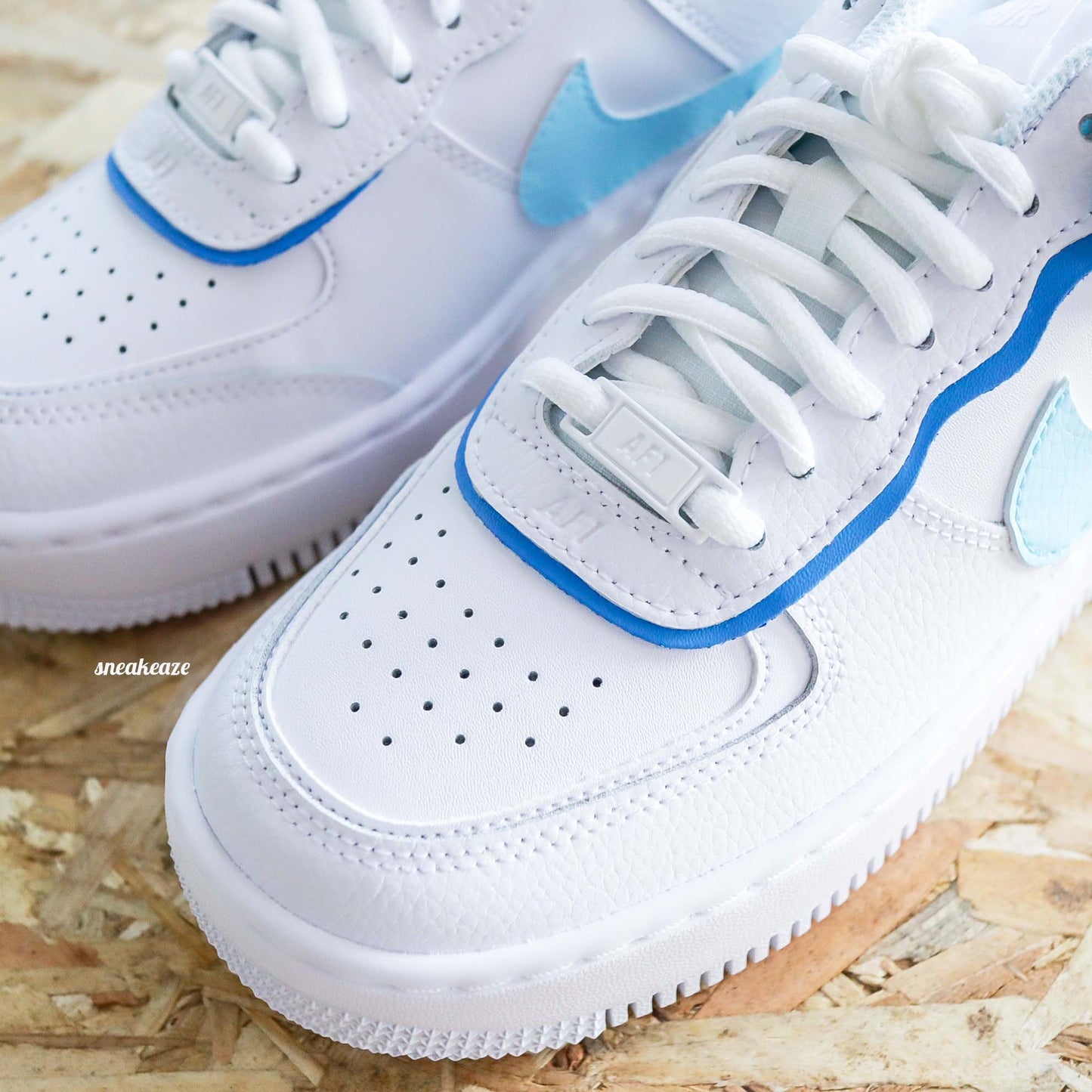 Nike Air Force 1 Shadow Custom - pastel tones - SNEAKEAZE CUSTOMS skz