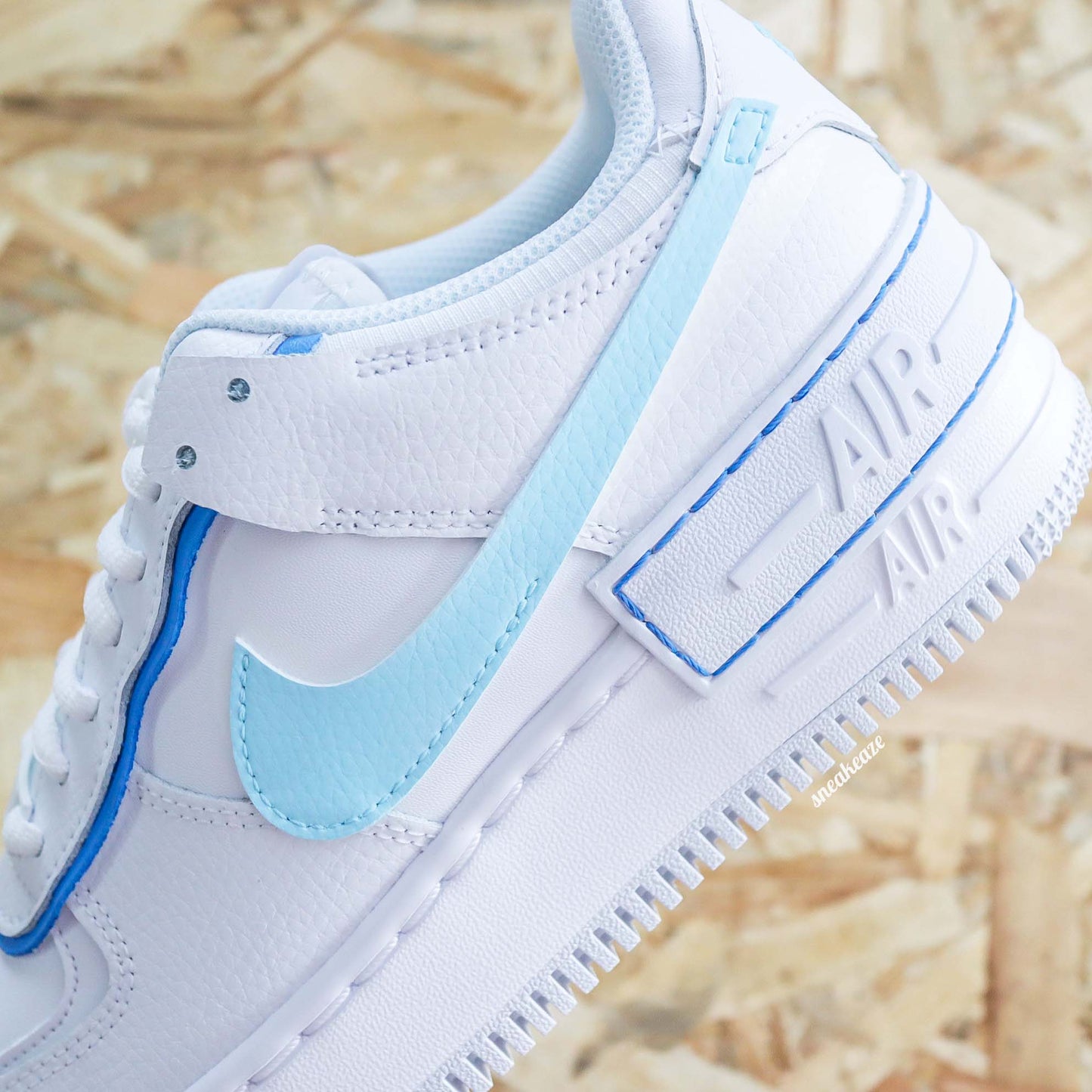 Nike Air Force 1 Shadow Custom - pastel tones - SNEAKEAZE CUSTOMS skz