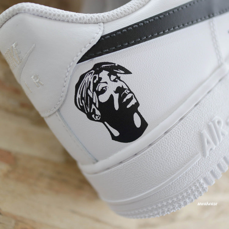 nike air force 1 custom tupac shakur rap af1 sneakers sneakeaze