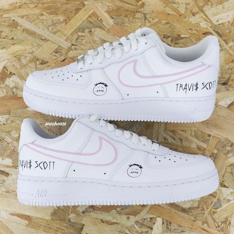 Baskets nike air force 1 AF1 travis scott astroworld cactus jack sneakeaze skz custom