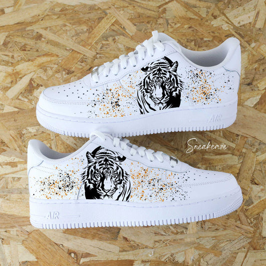 sneakers air force 1 tigre design streetwear unique