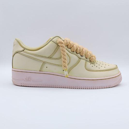 air force 1 custom rope laces lemon edition limitée streetwear