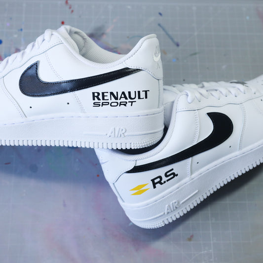 nike air force 1 custom renault sport nike renault RS baskets custom racing nike tuning sneakers custom megane RS 