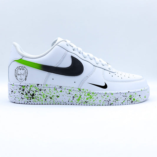 sneakers manga personnalisées roronoa zoro nike air force 1