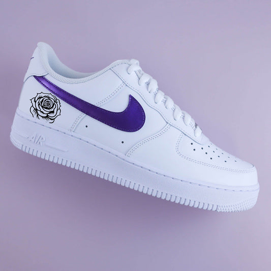 air force 1 rose peinte à la main