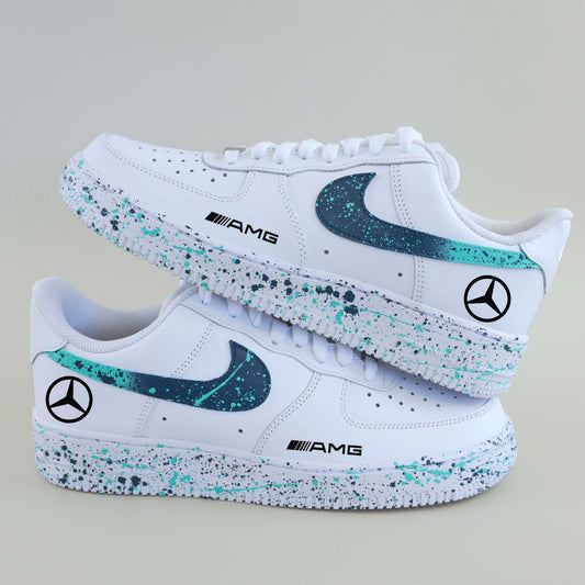 air force 1 custom f1 mercedes petronas handmade aubagne