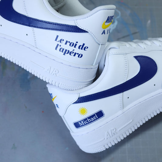nike air force 1 customisée fun prénom personnalisé idée cadeau apéro