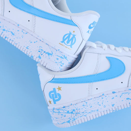 nike air force 1 custom om jul olympique de marseille