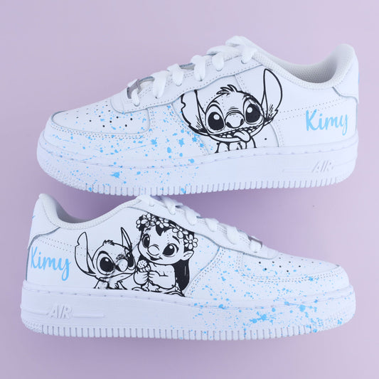 chaussures personnalisées lilo stitch pour fans disney custom baskets personnalisées disney