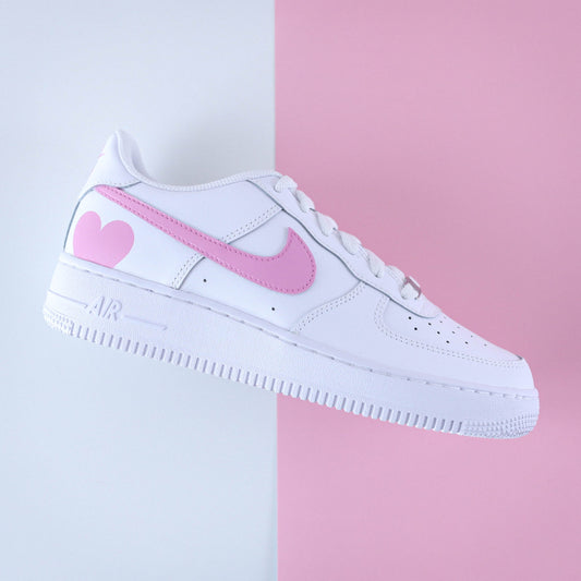 baskets Nike Air Force 1 custom roses style streetwear féminin