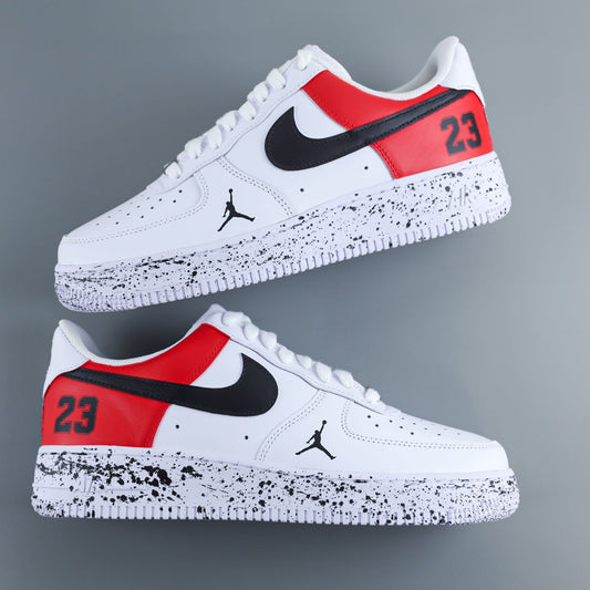 nike air force 1 custom bulls jordan 23 baskets personnalisées nba homme sneakers custom rodman pippen nike chicago bulls