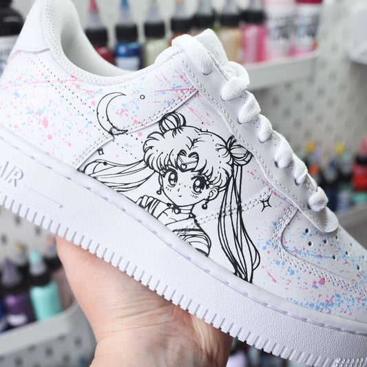 Nike Air Force 1 custom anime Sailor Moon cadeau fan manga