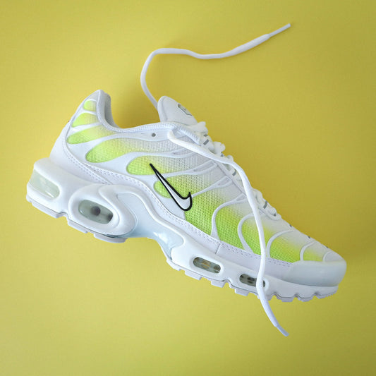 Nike TN custom TN1 Lemon jaune pastel – sneakers personnalisées femme faites main à Marseille – coloris doux parfait pour l’été