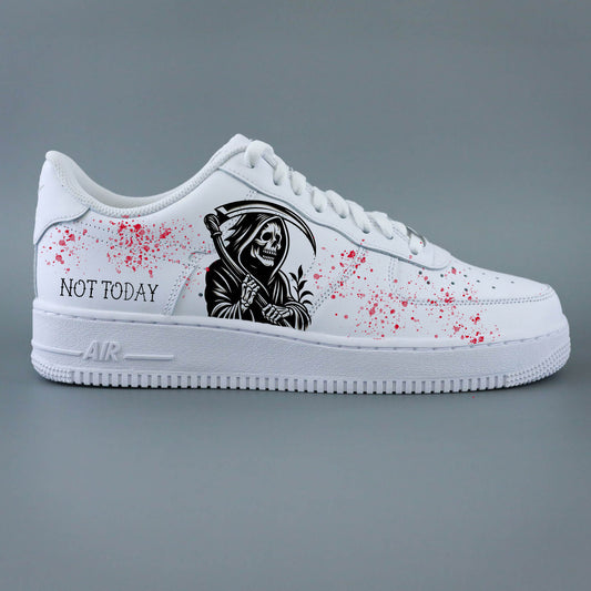 nike air force 1 custom reaper not today sneakers custom faucheuse unisexe nike tattoo old school