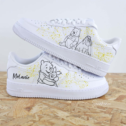 air force 1 custom disney winnie l’ourson pour enfant