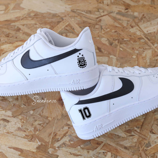 basket nike air force 1 maradona custom couleurs argentine