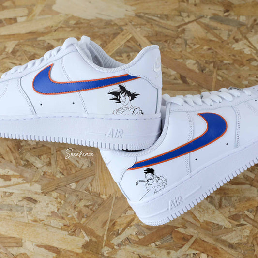 nike air force 1 custom dbz manga dragon ball z goku af1 sneakers sneakeaze