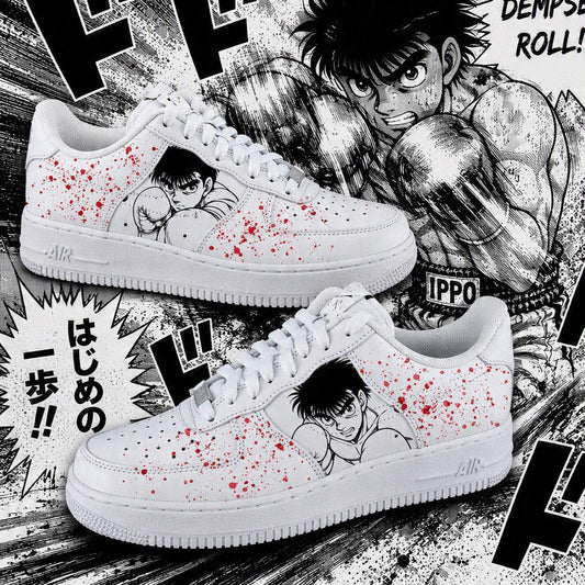 nike af1 manga air force one ippo pour homme sneakers unique boxe anime
