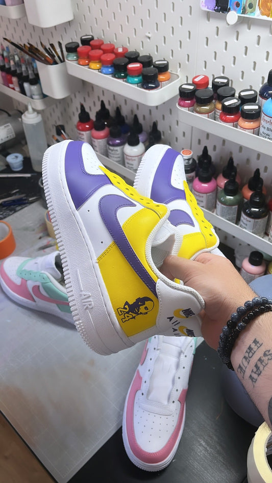 nike air force 1 custom kobe bryant lakers nba