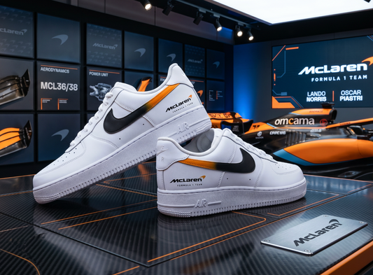 Sneakers Nike AF1 custom édition spéciale Formule 1 racing"