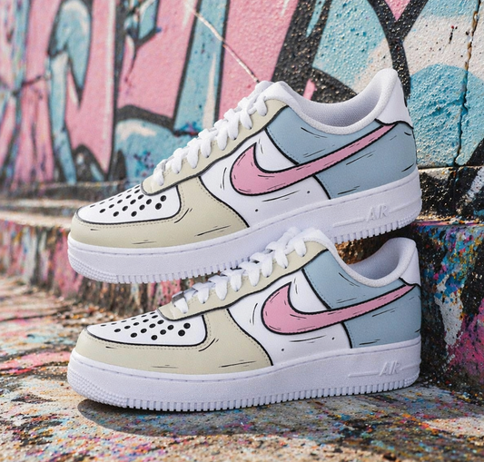 Air Force 1 unique pour homme et femme, design artistique inspiré des comics