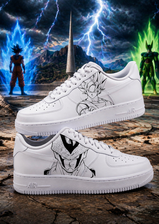 Chaussures Nike personnalisées thème DBZ pour collectionneur
