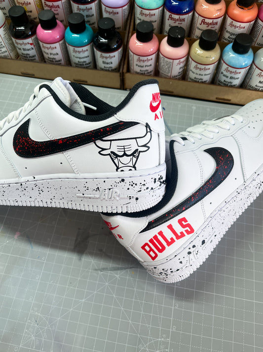 nike air force 1 custom nba chicago bulls jordan 