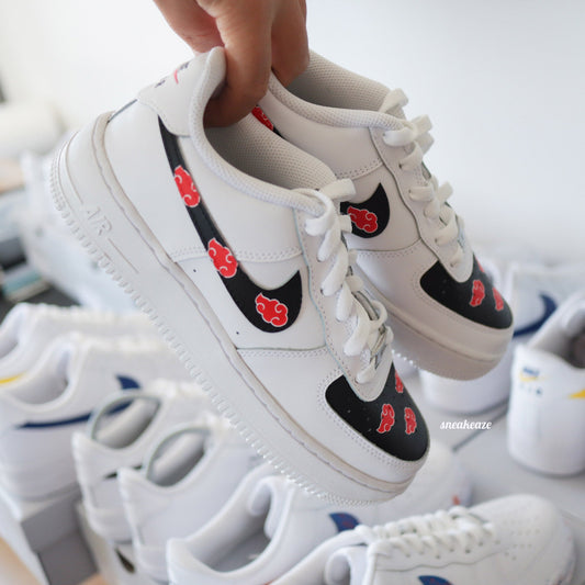 baskets Nike Air Force 1 custom anime Naruto peinture à la main