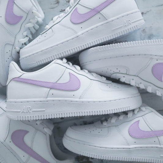 nike air force 1 custom violet lilas design minimaliste tendance