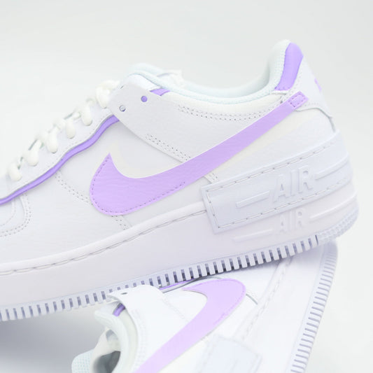 nike air force 1 shadow custom violet blanche sneaker personnalisée