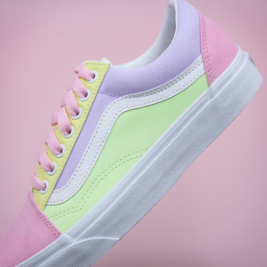 vans custom pastel 