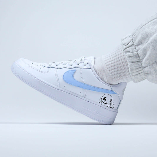 air force 1 personnalisée carapuce swoosh bleu