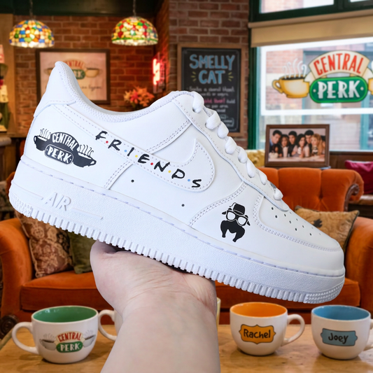 Sneakers personnalisées Friends style streetwear rétro