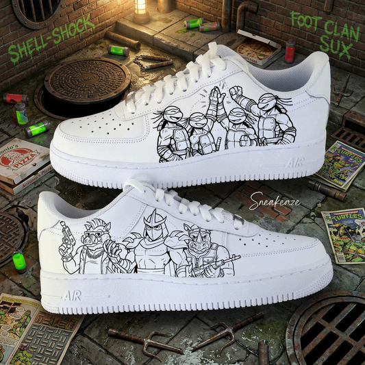 Air Force 1 custom Teenage Mutant Ninja Turtles artisanale