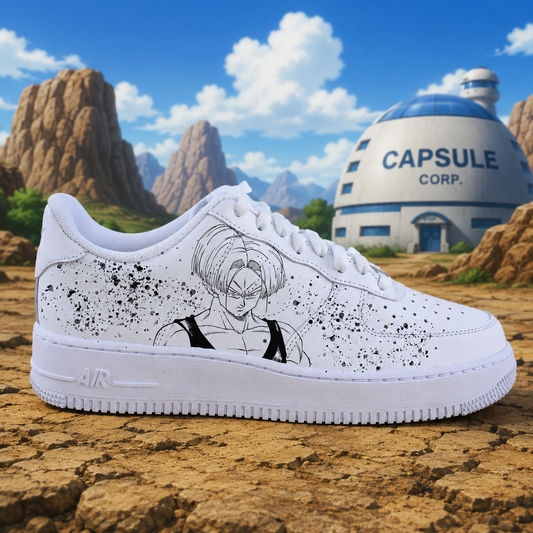 Sneakers personnalisées Dragon Ball Z avec Trunks futur