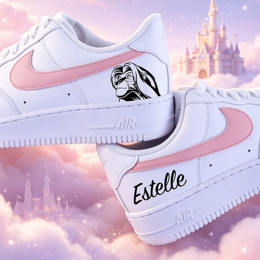 Baskets personnalisées pour fille thème Disney Le Roi Lion