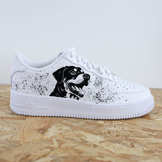 nike air force 1 custom animal rottweiler fait main