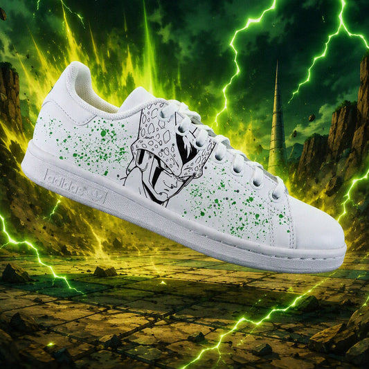 adidas stan smith custom dragon ball z perfect cell baskets custom dbz nike air force 1 manga homme sneakers custom super saiyen 