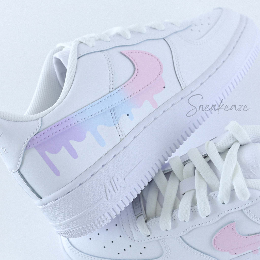 nike air force 1 custom drip pastel licorne