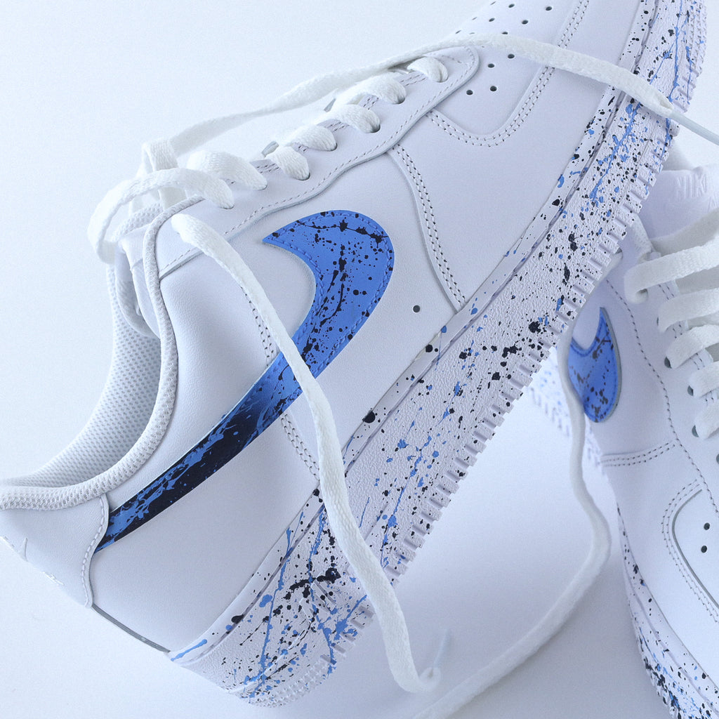 nike air force 1 custom color splash sneakeaze customs sneakers personnalisées
