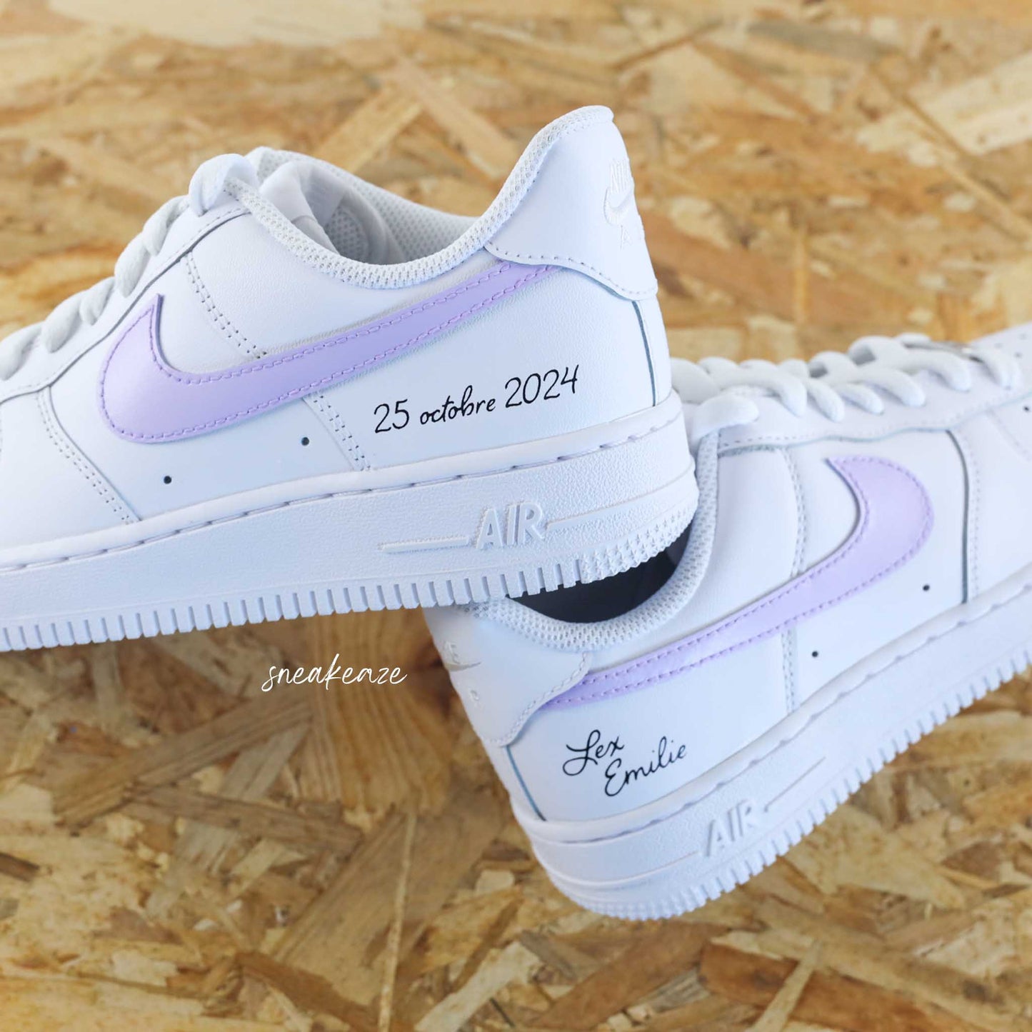 Prénoms & date (couleur au choix) - Air Force 1 custom