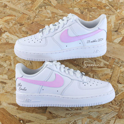 Prénoms & date (couleur au choix) - Air Force 1 custom