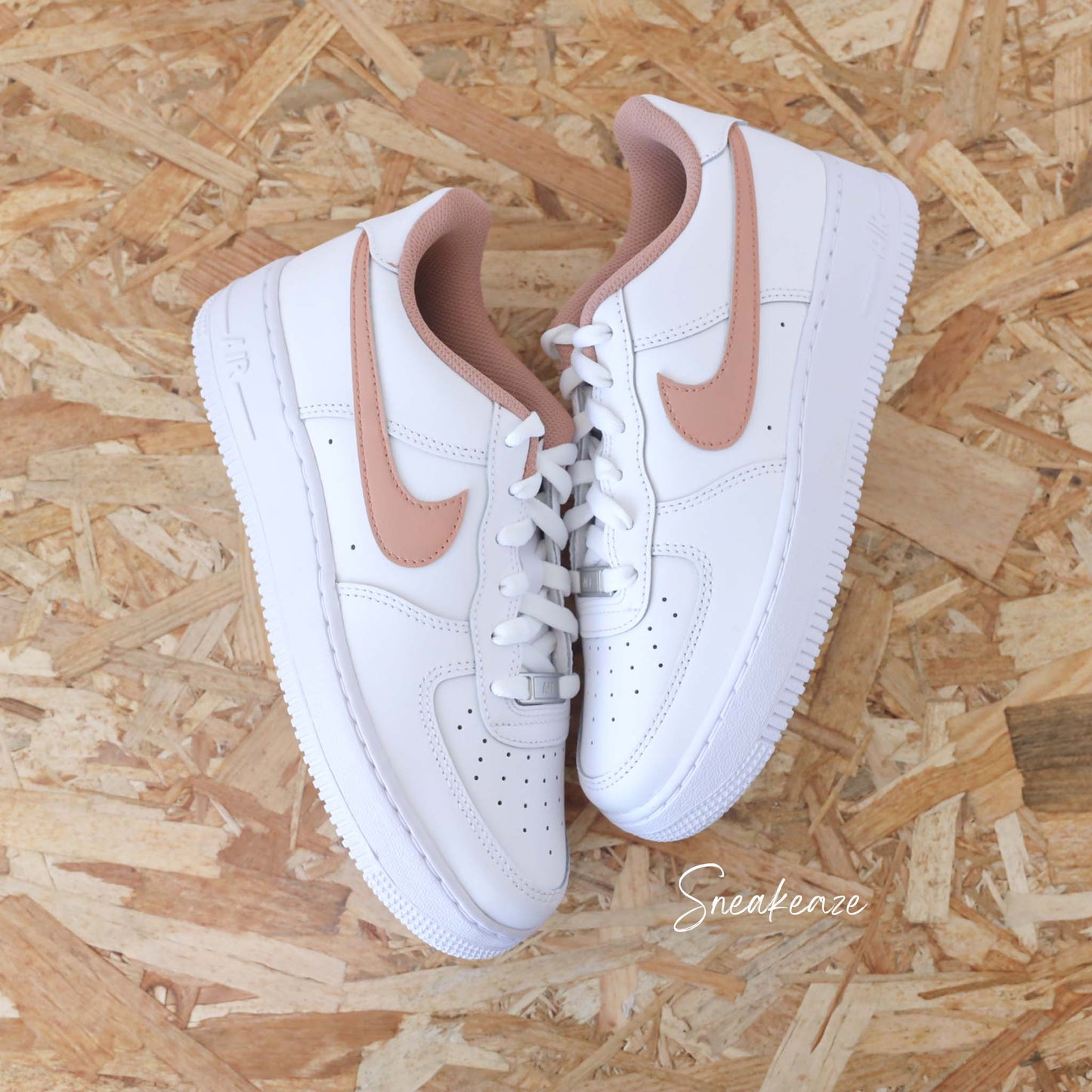 Swoosh & toile (couleur au choix) - Air Force 1 custom